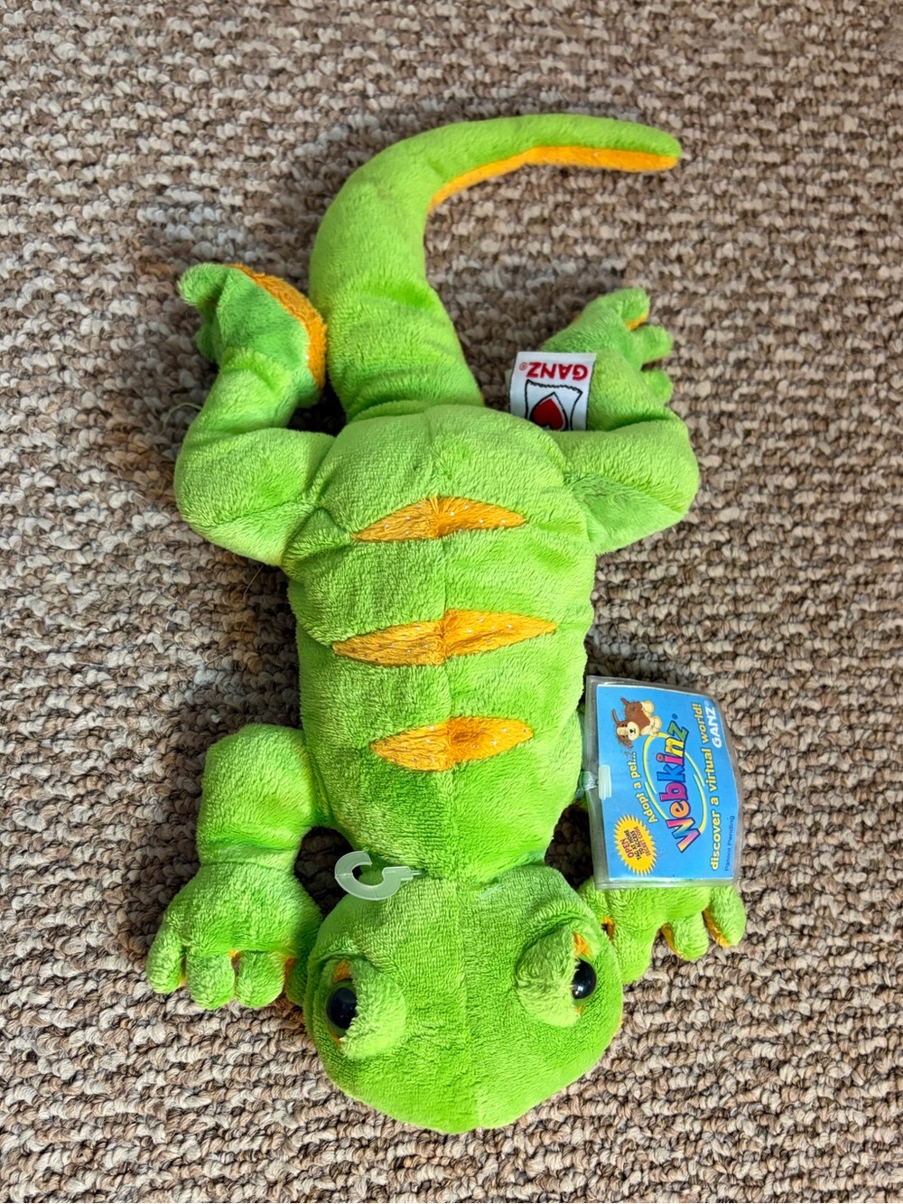 Webkinz Lemon Lime Gecko HM200 Unused Code